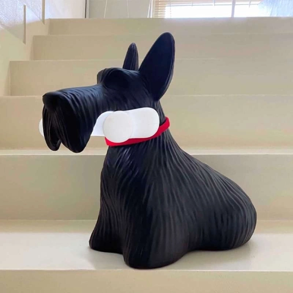 STONA LAMPA SCOTTIE 1xLED 4W 45x24x37 cm BLACK - QEEBOO