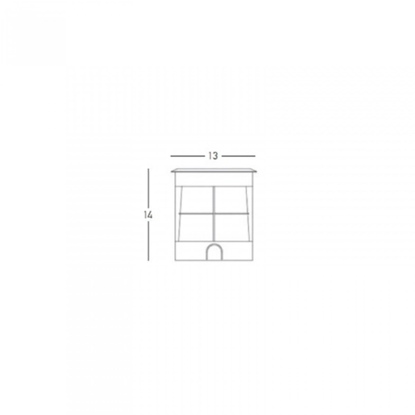 E362 UGRADNA PODNA SVETILJKA 7W 3000K 560LM IP67 SREBRNA - ZAMBELIS