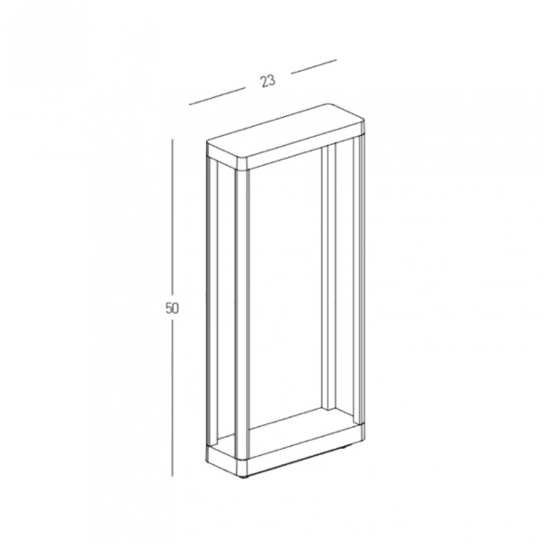 E335 PODNA SVETILJKA 8W 3000K 587LM 220V IP65 ANTRACIT - ZAMBELIS