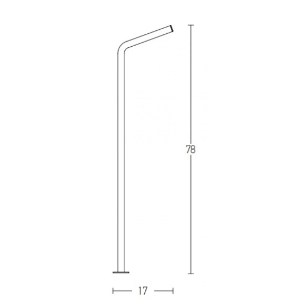 E206 PODNA LED  SVETILJKA 9W 3000K 785LM 220V IP65 ANTRACIT - ZAMBELIS