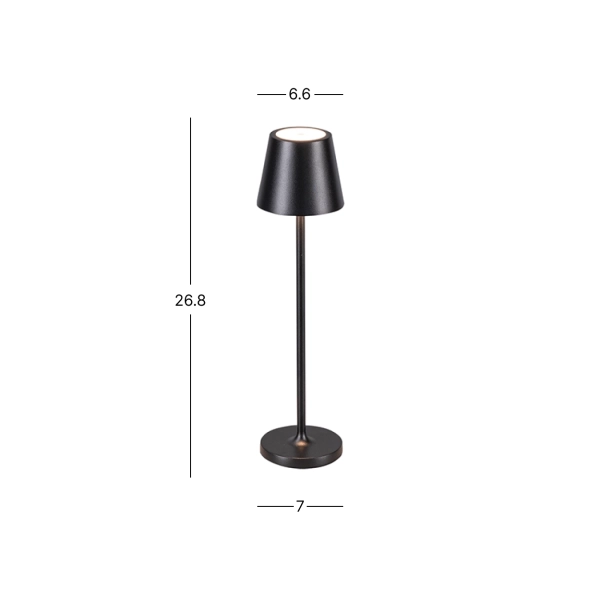 E369 PODNA SVETILJKA 1.5W 3000K 125LM 220V IP54 CRNA - ZAMBELIS