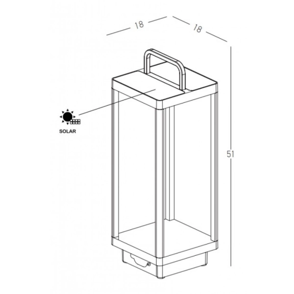 E302 PODNA SVETILJKA 3W 3000K 390LM 220V IP54 ANTRACIT - ZAMBELIS