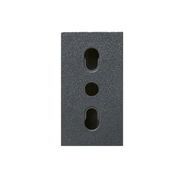 Suko uticnica  1M  2x10/16A+E  ital. standard  NOIR  AVE