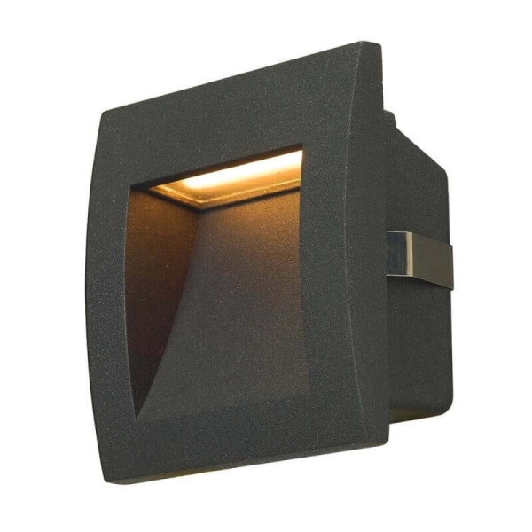 DOWNUNDER OUT LED S   Zidna ugradna lampa LED toplobeli antracite IP55 233605 - SLV