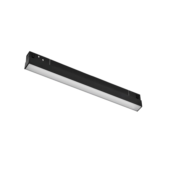 LUCCA1040B MATT BLACK MAGNETIC LINEAR 48V DC 10W/4000K 850LM RA90 L300MM - ACA