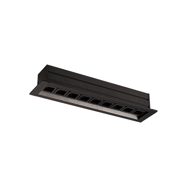 VK/04267/B/12/C PLAFONSKA UGRADNA LED SVETILJKA 12W 4000K CRNA 237X50  - VK