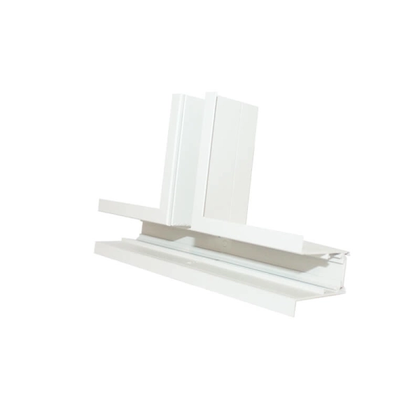 MRTW T CONNECTOR FOR MAGNETIC RECESSED TRACK 48V DC MATTE WHITE - ACA