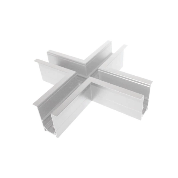 MRCROSSW CROSS CONNECTOR FOR MAGNETIC RECESSED TRACK 48V DC MATTE WHITE - ACA