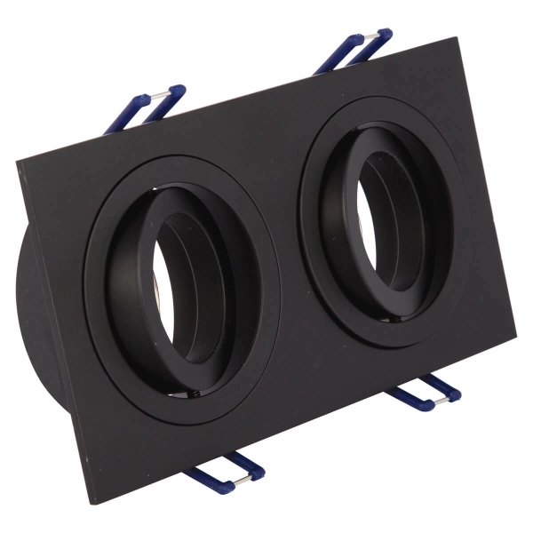 VK/03014G/2/B Ugradna svetiljka 2xGU10 PAR16 crna - VK