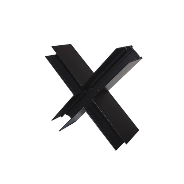 MTCROSSB CROSS CONNECTOR FOR MAGNETIC TRIMLESS TRACK 48V DC MATTE BLACK - ACA