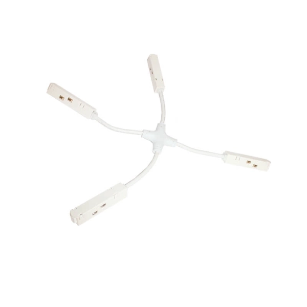 MCROSSW MATTE WHITE CROSS POWER SUPPLY FOR MAGNETIC TRACK 48V DC - ACA