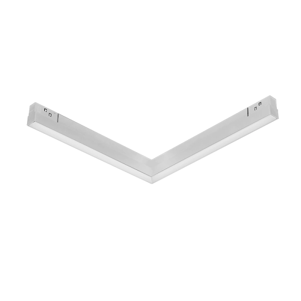 LUCCA902040W MATTE WHITE MAGNETIC 90DGRE LINEAR LIGHT 48V DC 20W 4000K 1750LM -ACA