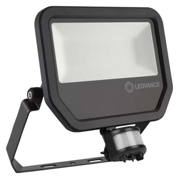 FLOODLIGHT PFM 50W/3000K SYM 100 Sensor BK - LEDVANCE