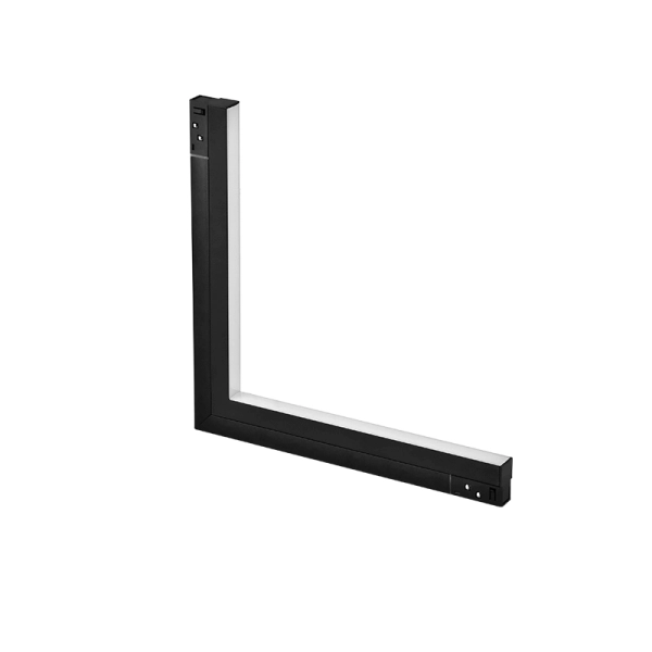 LUCCA90IN2030B MATTE BLACK MAGNETIC INNER 90DGRE LINEAR LIGHT 48V DC 20W 3000K 1600LM -ACA