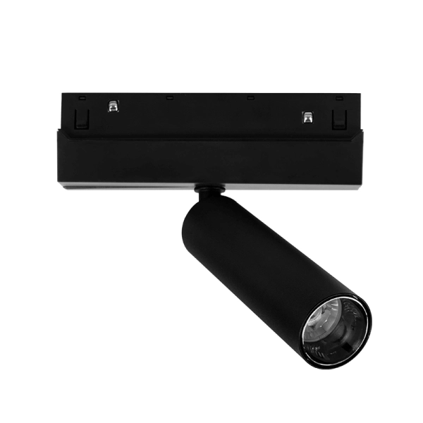 MATTE BLACK MAGNETIC MINI SPOT 48V DC 8W 4000K 850LM 24 fi30*110MM - ACA