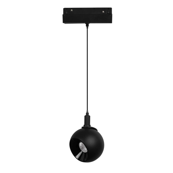 MATTE BLACK MAGNETIC PENDANT LUMINAIRE 48V DC 12W 4000K 1050LM 36 fi100*134MM - ACA