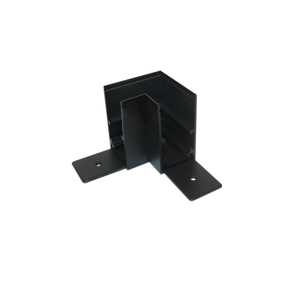 MS90B 90DGR ANGLE FOR MAGNETIC CEILING RAIL/HANGER BLACK MAT - ACA