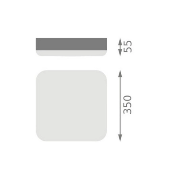 SF SLIM SQ S 350 P 35W 840 IP65 WT  - LEDVANCE