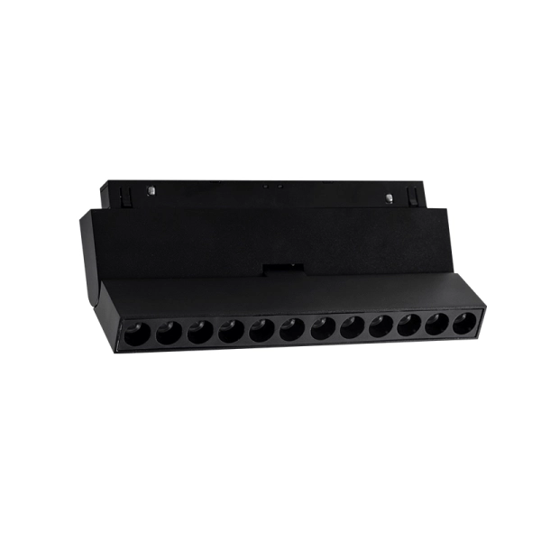 MEYEM1240B MAT BLACK MAGNETIC MOBILE LINEAR LIGHT 48V DC 12W 4000K 1080LM 24DGR  RA90 L220MM - ACA