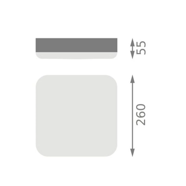 SF SLIM SQ S 260 P 26W 840 IP65 WT - LEDVANCE