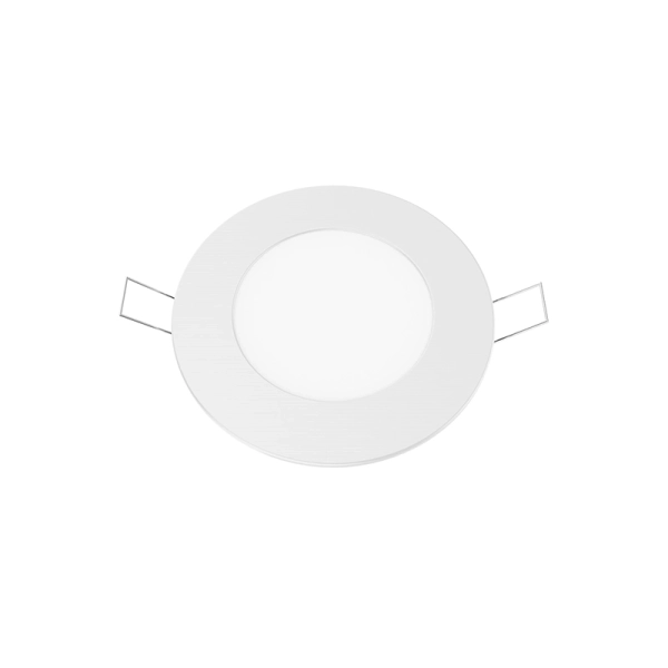 LED SLIM PANEL WHITE ROUND REC. 6W 4000K 470Lm fi119 230V AC - ACA