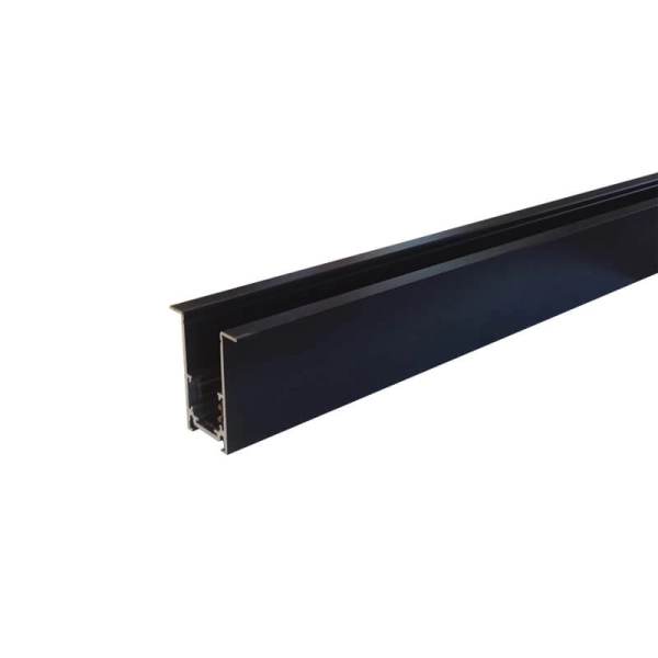 MAGNETIC RECESSED TRACK 48V DC 3M MATTE BLACK - ACA