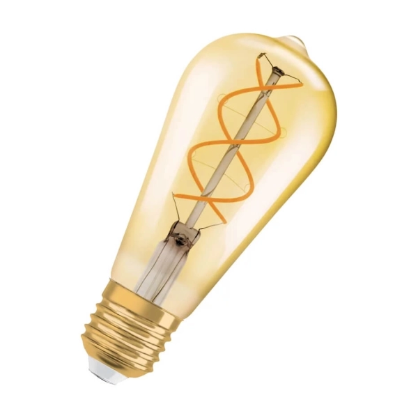 Vintage 1906 LED dim CLASSIC Edison FIL GOLD 28 DIM 4W/820 E27 - OSRAM LEDVANCE
