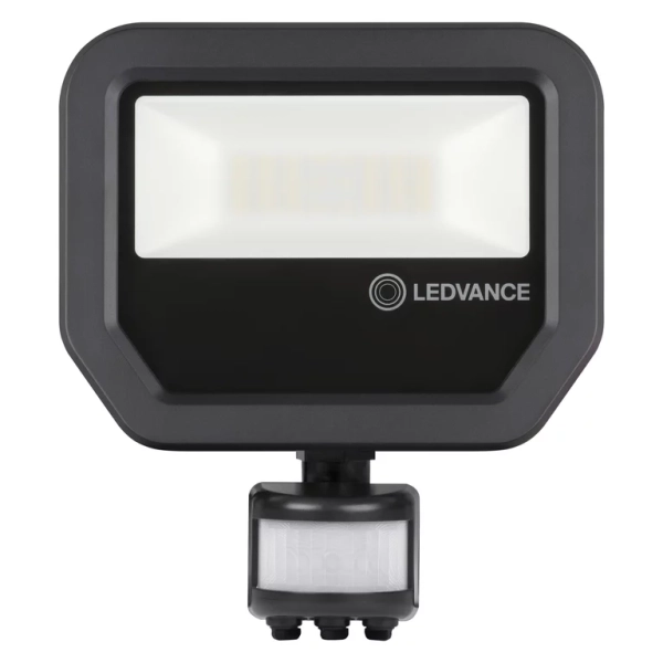LED Reflektor FLOODLIGHT LED PFM 20W/3000K SYM 100 SENSOR BK- LEDVANCE