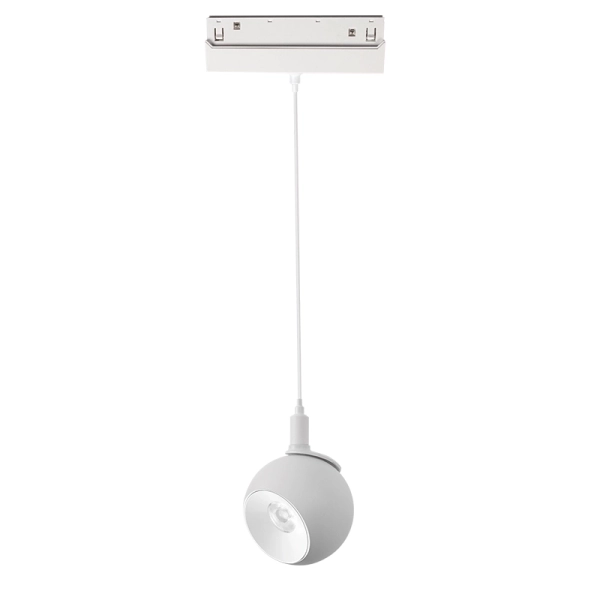 MATTE WHITE MAGNETIC PENDANT LUMINAIRE 48V DC 12W 3000K 1000LM 36 fi100*134MM - ACA