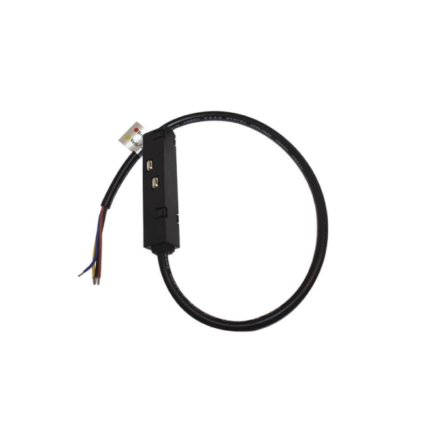 MF2MB MATTE BLACK ELECTRICAL FEEDER FOR MAGNETIC TRACK 48V DC WITH 2M WIRE - ACA