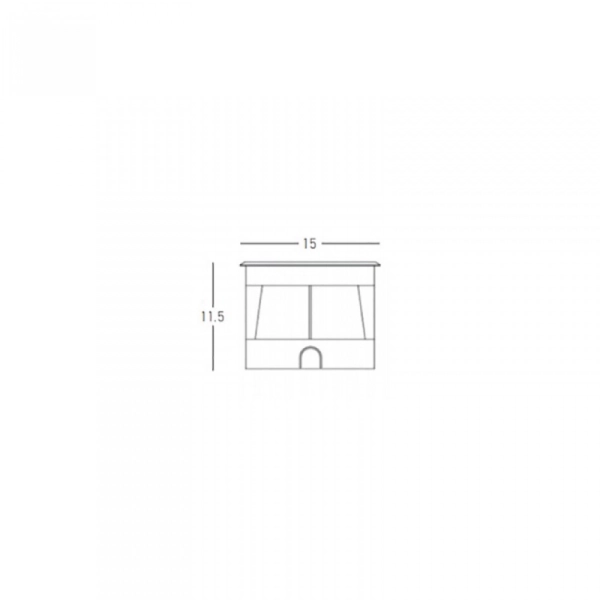 E363 UGRADNA PODNA SVETILJKA 7W 3000K 560LM IP67 SREBRNA - ZAMBELIS