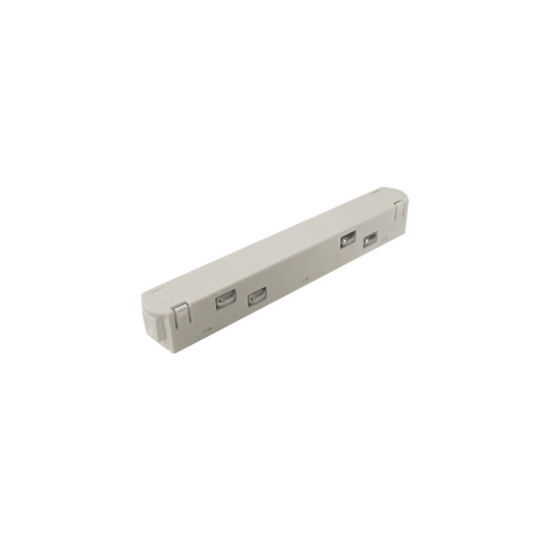 MSCW MATTE WHITE STRAIGHT POWER SUPPLY FOR MAGNETIC TRACK 48V DC - ACA