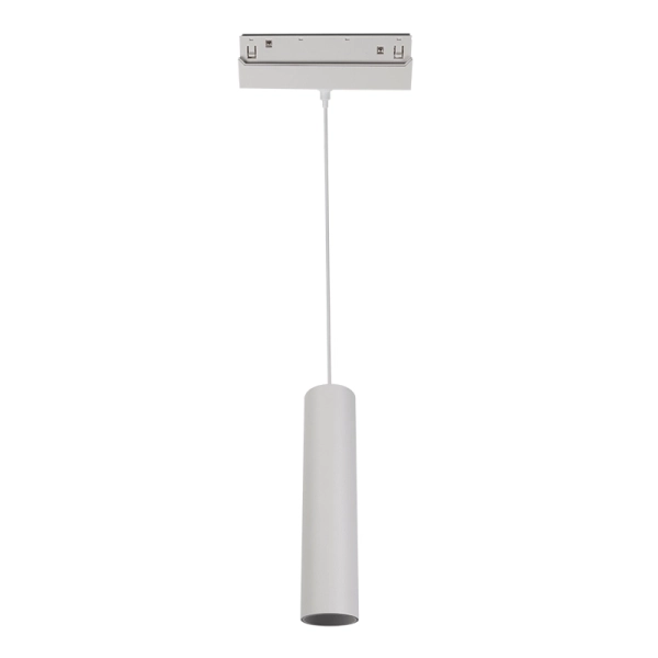 HUBEP930W MATT WHITE MAGNETIC PENDANT LIGHTING 48VDC 9W/3000K 950LM 36D RA90 FI50X220MM -ACA