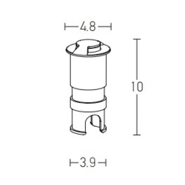 E180 UGRADNA PODNA SVETILJKA 3W 3000K 24V IP65 -ZAMBELIS
