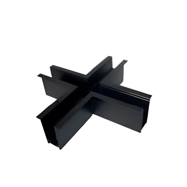 MRCROSSB CROSS CONNECTOR FOR MAGNETICRECESSED TRACK 48V DC MATTE BLACK - ACA