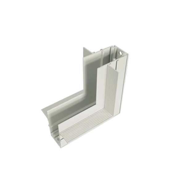 MT90INW INNER CONNECTOR FOR MAGNETIC TRIMLESS TRACK 48V DC MATTE WHITE - ACA