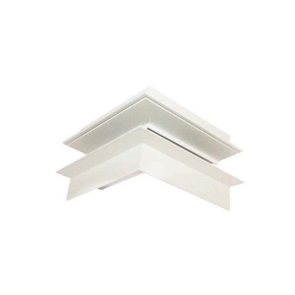 MT90OUW OUTER CONNECTOR FOR MAGNETIC TRIMLESS TRACK 48V DC MATTE WHITE - ACA