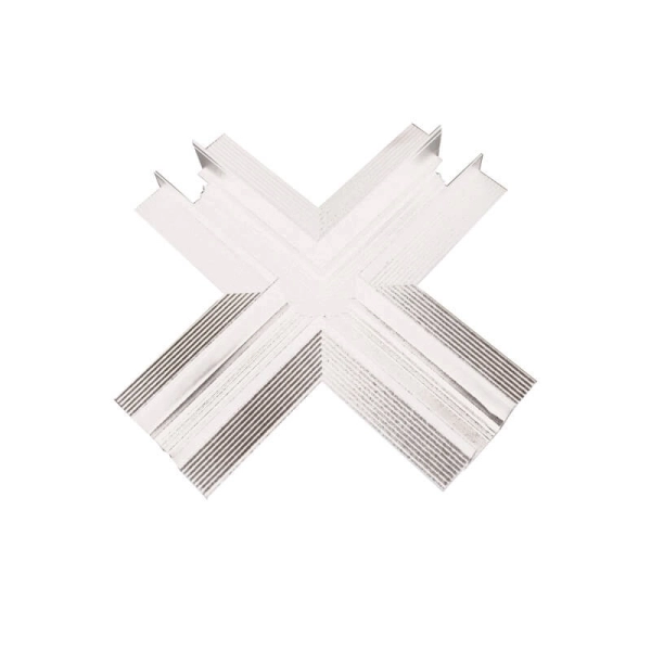 MTCROSSW CROSS CONNECTOR FOR MAGNETIC TRIMLESS TRACK 48V DC MATTE WHITE - ACA