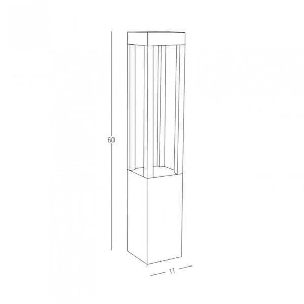 E367 PODNA SVETILJKA 7W 3000K 658LM 220V IP67 ANTRACIT - ZAMBELIS