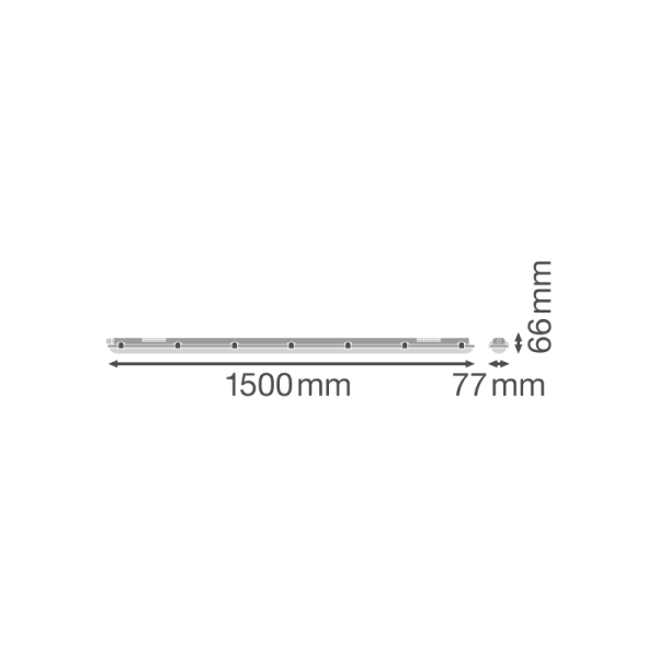 DAMP PROOF 1500 55W/4000K EM AT 3H LEDVANCE