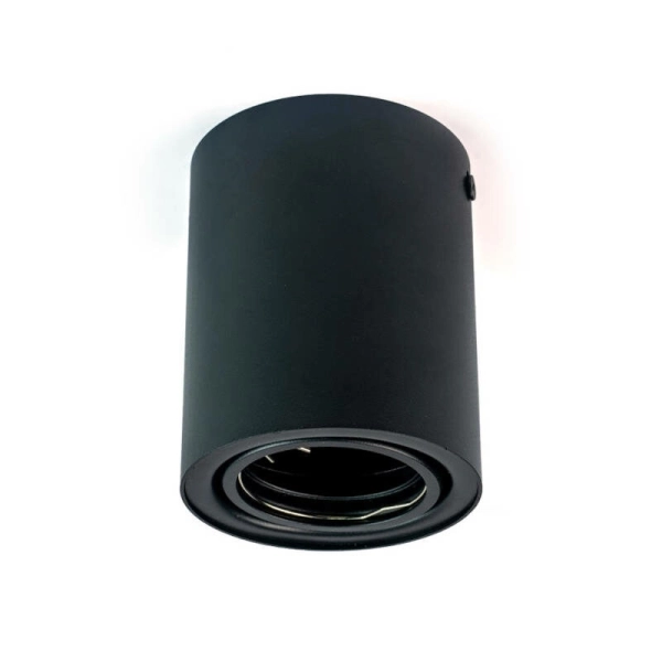 LU-753 C NADGRADNA SVETILJKA GU10 MAX 50W 80X100MM VALJKASTA AD01 MAT CRNA - AL