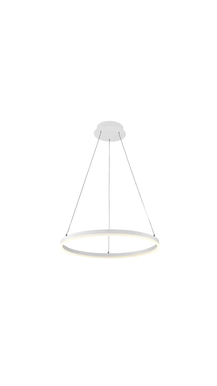 VK/04251PE/W/W/80 Pendant light LED 62w/3000K 4.340lm fi80cm white sandy - VK