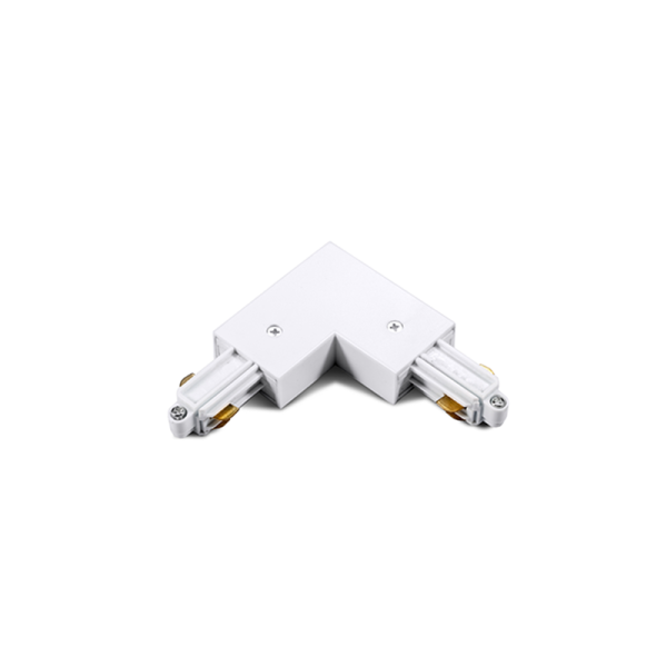 ANGLE 90 L CONNECTOR 1-PHASE 2 WIRES WHITE - ACA