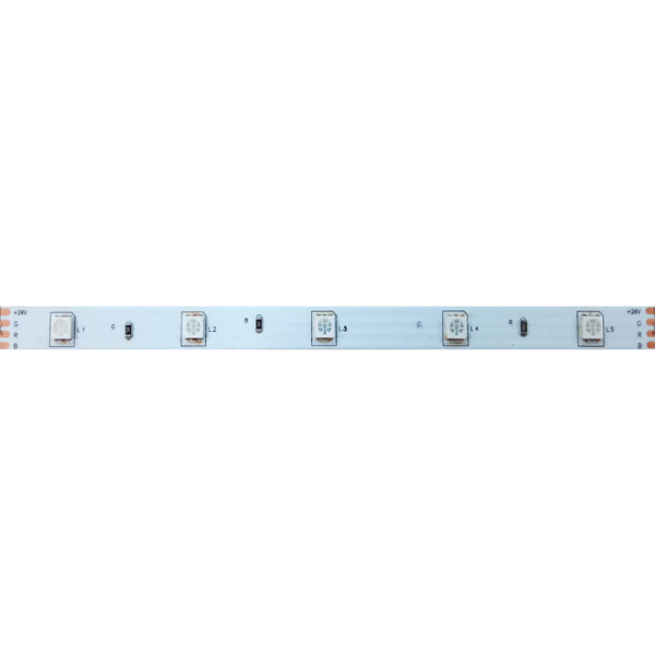 LED TRAKA 5M 7.2W/M 24V DC IP65 NANO RGB 10mm - ACA