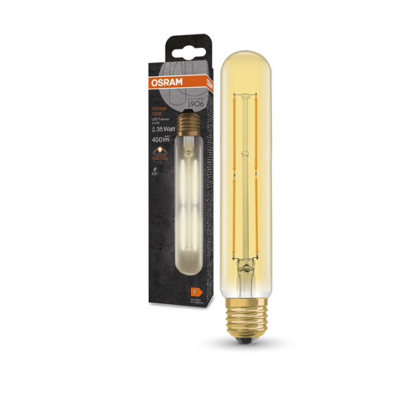 Led sijalica Vintage 1906 LED CL Tubular GOLD 35 non-dim 4W/824  E27 - OSRAM