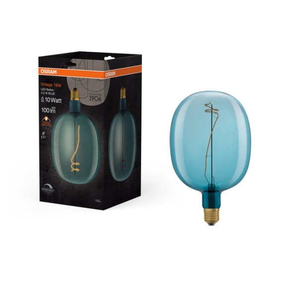 Vintage 1906 LED dim CLASSIC G170G Blue 8 DIM 4,5W/816 E27 - OSRAM LEDVANCE