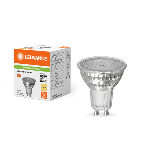 LED SIJALICA PARATHOM Spot PAR16 GL 80 non-dim 6.9W/830 GU10 - OSRAM