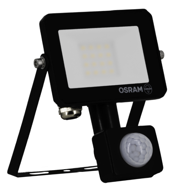 LED REFLEKTOR FL LUX SENSOR 10W/865 IP65 BK- OSRAM