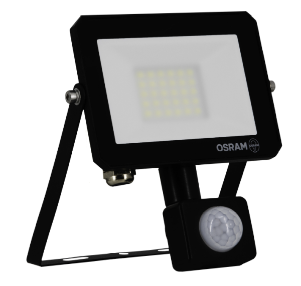 LED REFLEKTOR FL LUX SENSOR 20W/830 IP65 BK- OSRAM