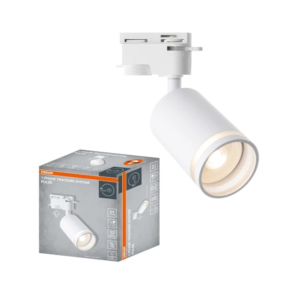 TRACK 1-PH SPOT PULSE INSKA SPOT SVETILJKA GU10 BELA - OSRAM